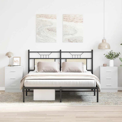 Nachttische 2 Stk. Weiß 38x35x56 cm Holzwerkstoff