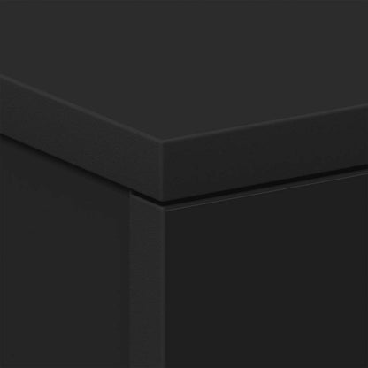 Nachttisch Schwarz 38x35x56 cm Holzwerkstoff