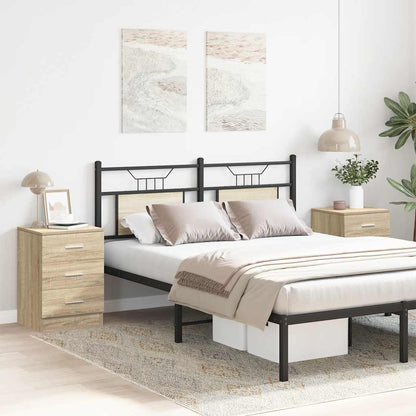 Nachttische 2 Stk. Sonoma-Eiche 38x35x56 cm Holzwerkstoff