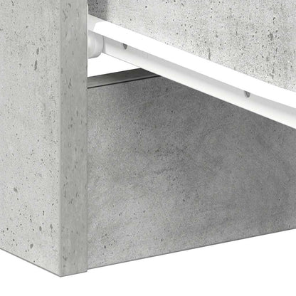 Nachttisch Betongrau 38x35x56 cm Holzwerkstoff