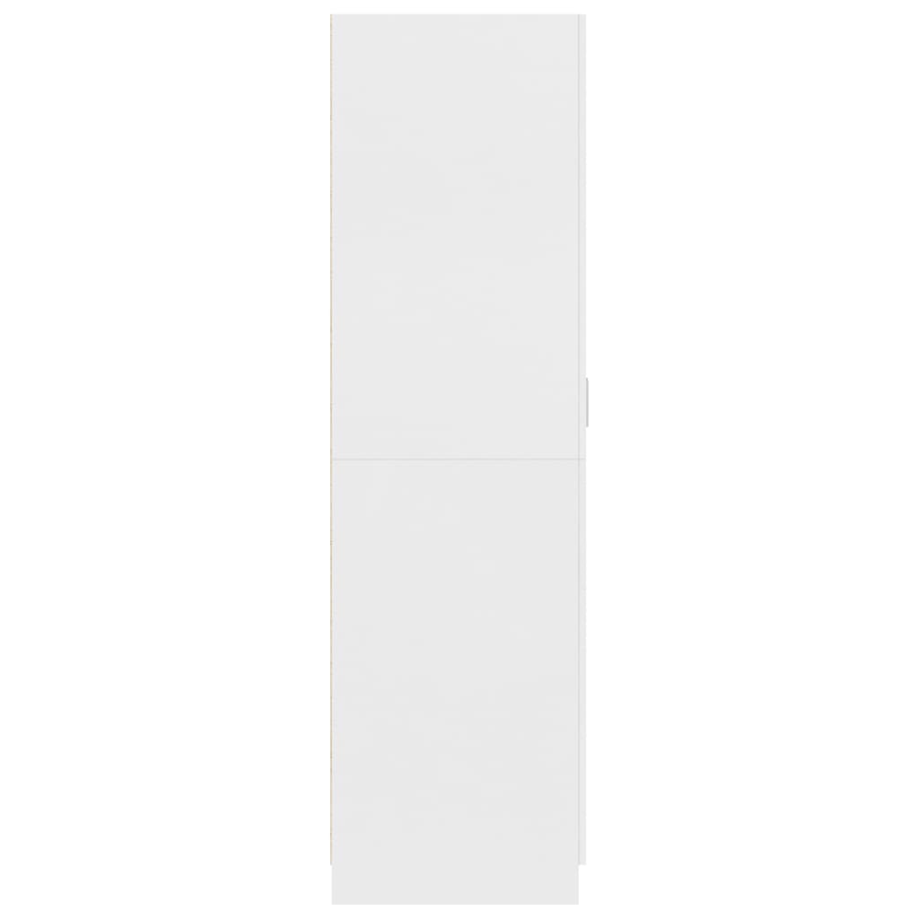 Kleiderschrank Weiß 80x52x180 cm Holzwerkstoff