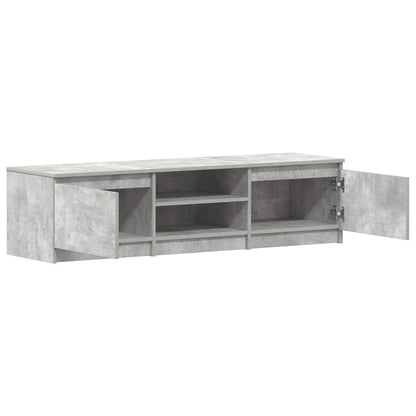 TV-Schrank Betongrau 140x40x35,5 cm Holzwerkstoff