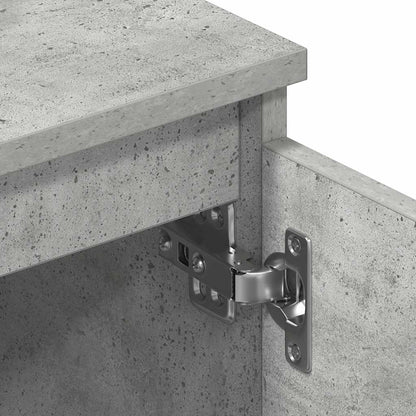 TV-Schrank Betongrau 140x40x35,5 cm Holzwerkstoff