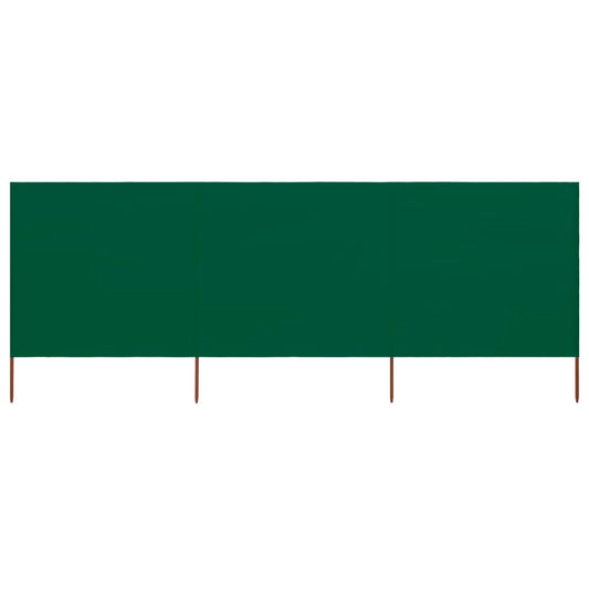 3-teiliges Windschutzgewebe 400 x 160 cm Grün