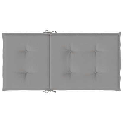 Gartenstuhlauflagen für Niedriglehner 4 Stk. Grau Oxford-Gewebe