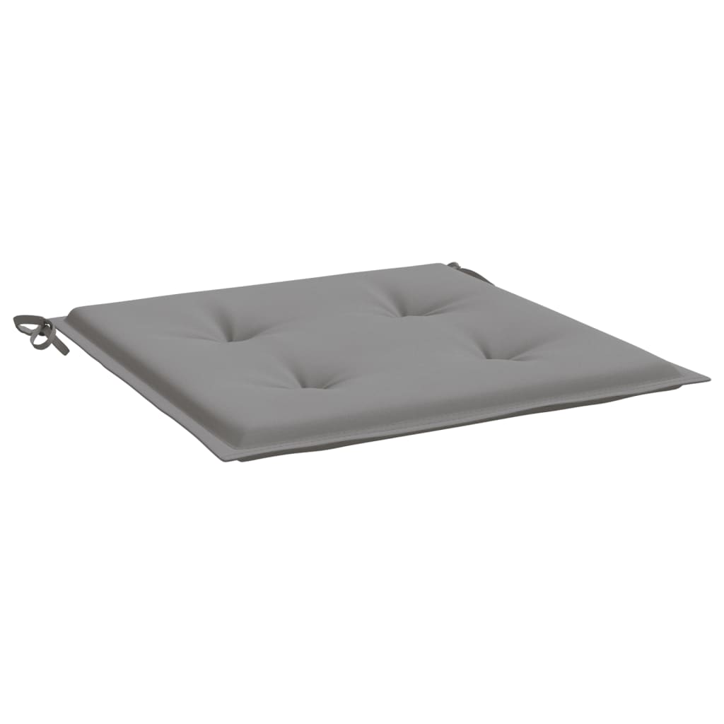Gartenstuhl-Kissen 4 Stk. Grau 40x40x4 cm Oxford-Gewebe