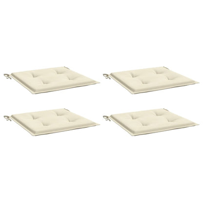 Gartenstuhl-Kissen 4 Stk. Creme 40x40x4 cm Oxford-Gewebe