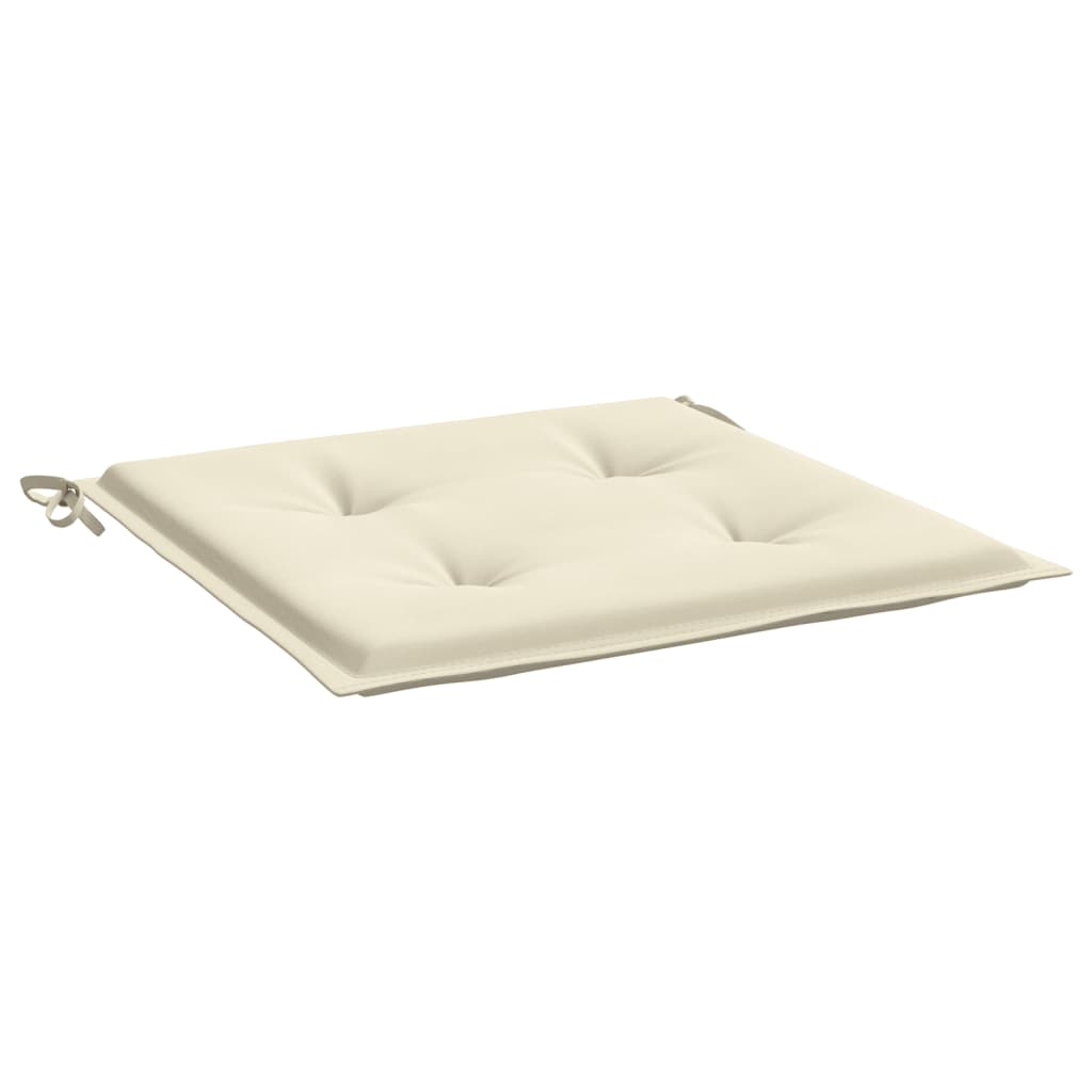 Gartenstuhl-Kissen 4 Stk. Creme 40x40x4 cm Oxford-Gewebe