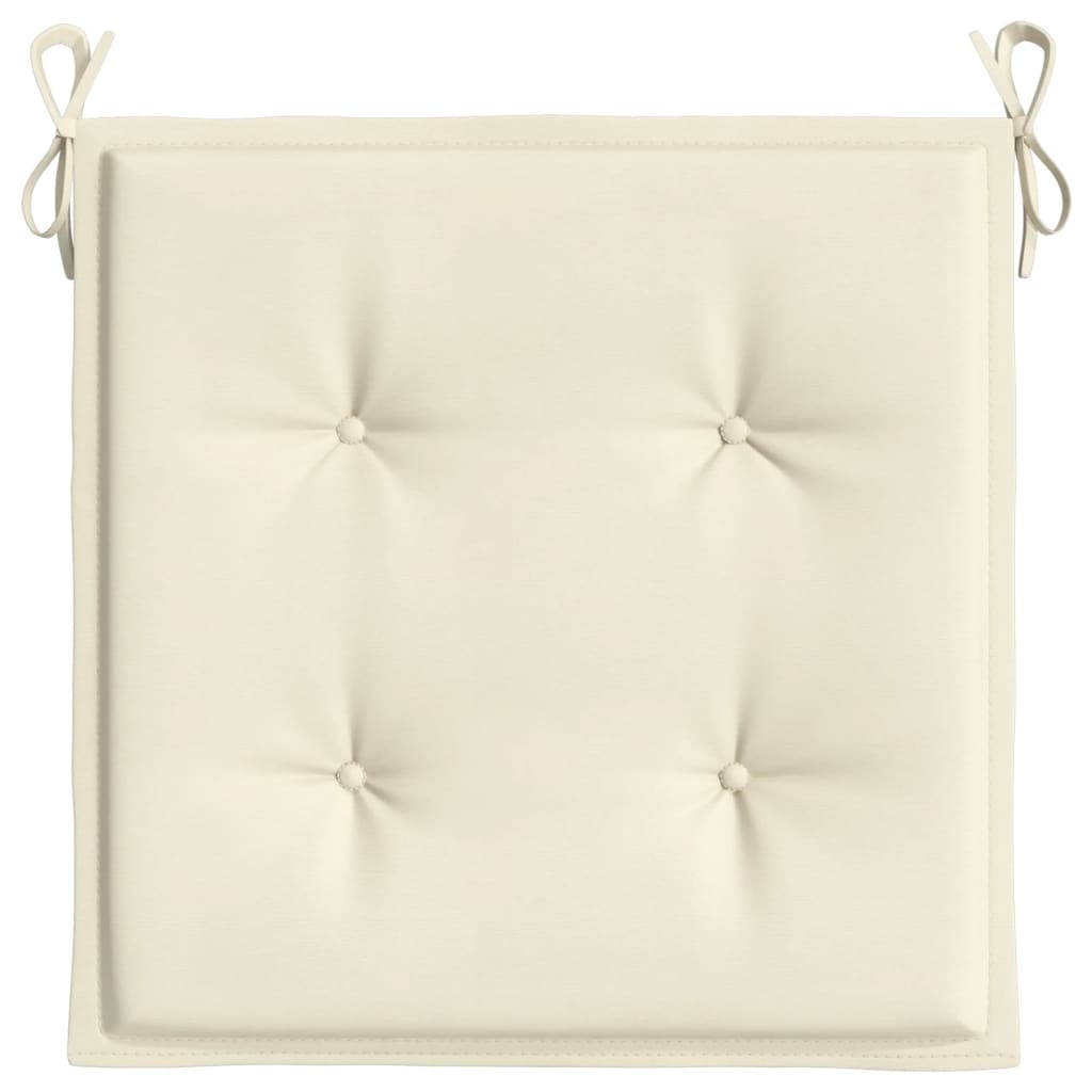 Gartenstuhl-Kissen 4 Stk. Creme 40x40x4 cm Oxford-Gewebe