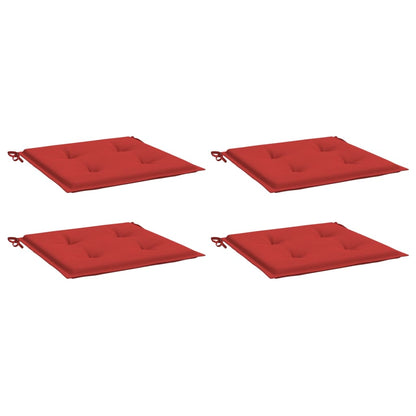 Gartenstuhl-Kissen 4 Stk. Rot 40x40x4 cm Oxford-Gewebe