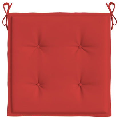Gartenstuhl-Kissen 4 Stk. Rot 40x40x4 cm Oxford-Gewebe