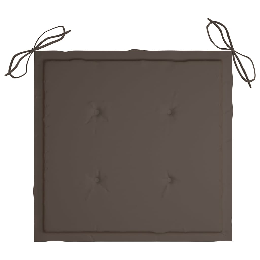 Gartenstuhl-Kissen 4 Stk. Taupe 40x40x4 cm Oxford-Gewebe