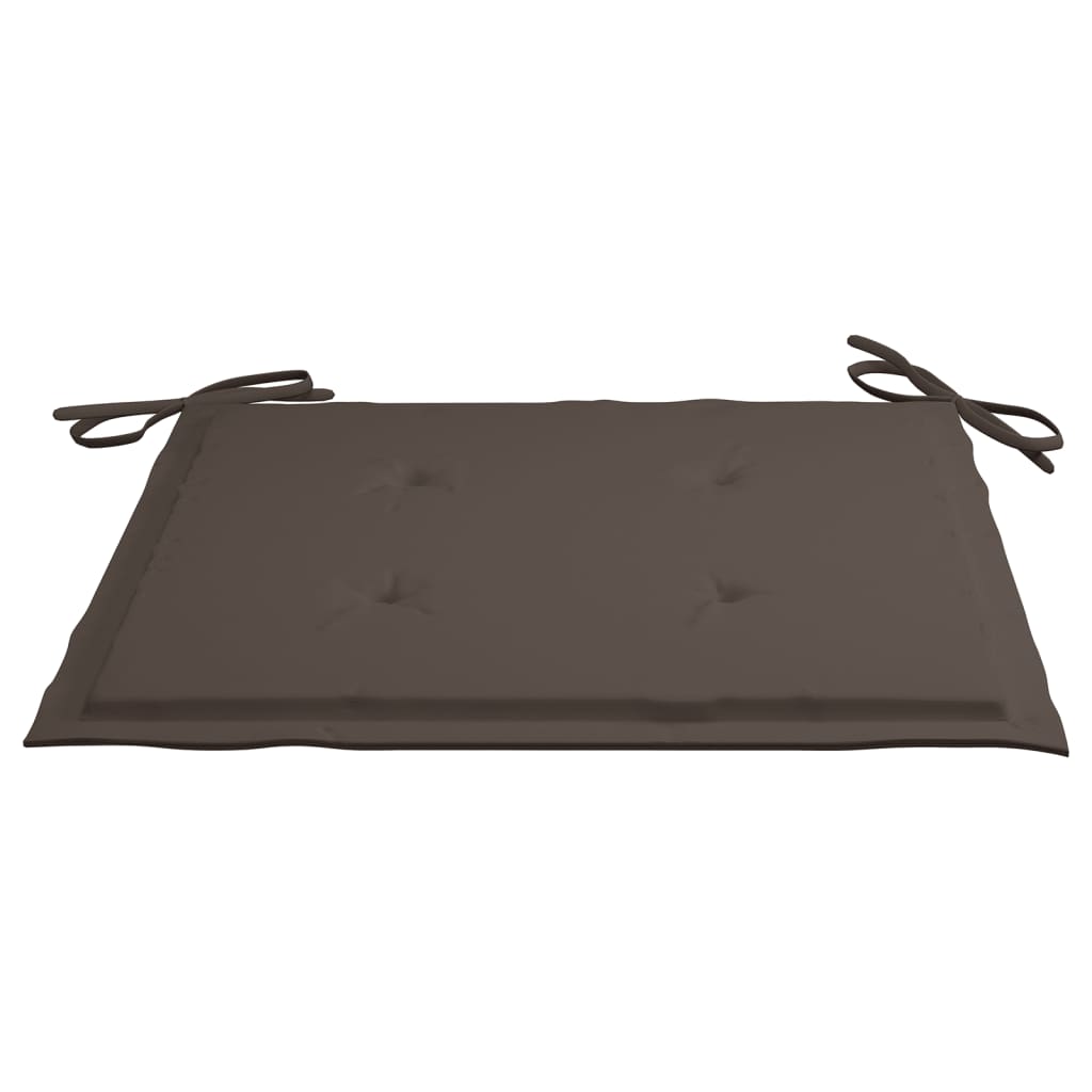 Gartenstuhl-Kissen 4 Stk. Taupe 40x40x4 cm Oxford-Gewebe