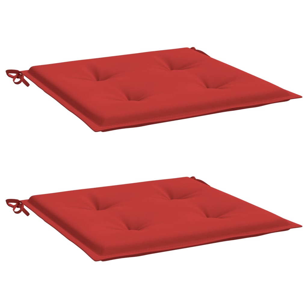 Gartenstuhl-Kissen 2 Stk. Rot 50x50x4 cm Oxford-Gewebe