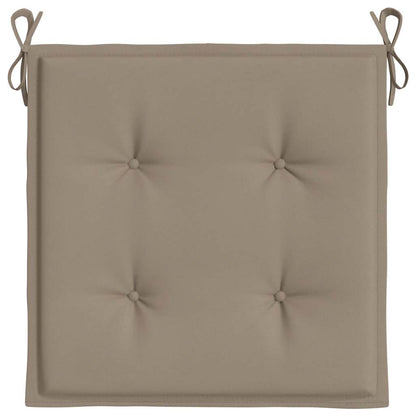 Gartenstuhl-Kissen 2 Stk. Taupe 50x50x4 cm Oxford-Gewebe