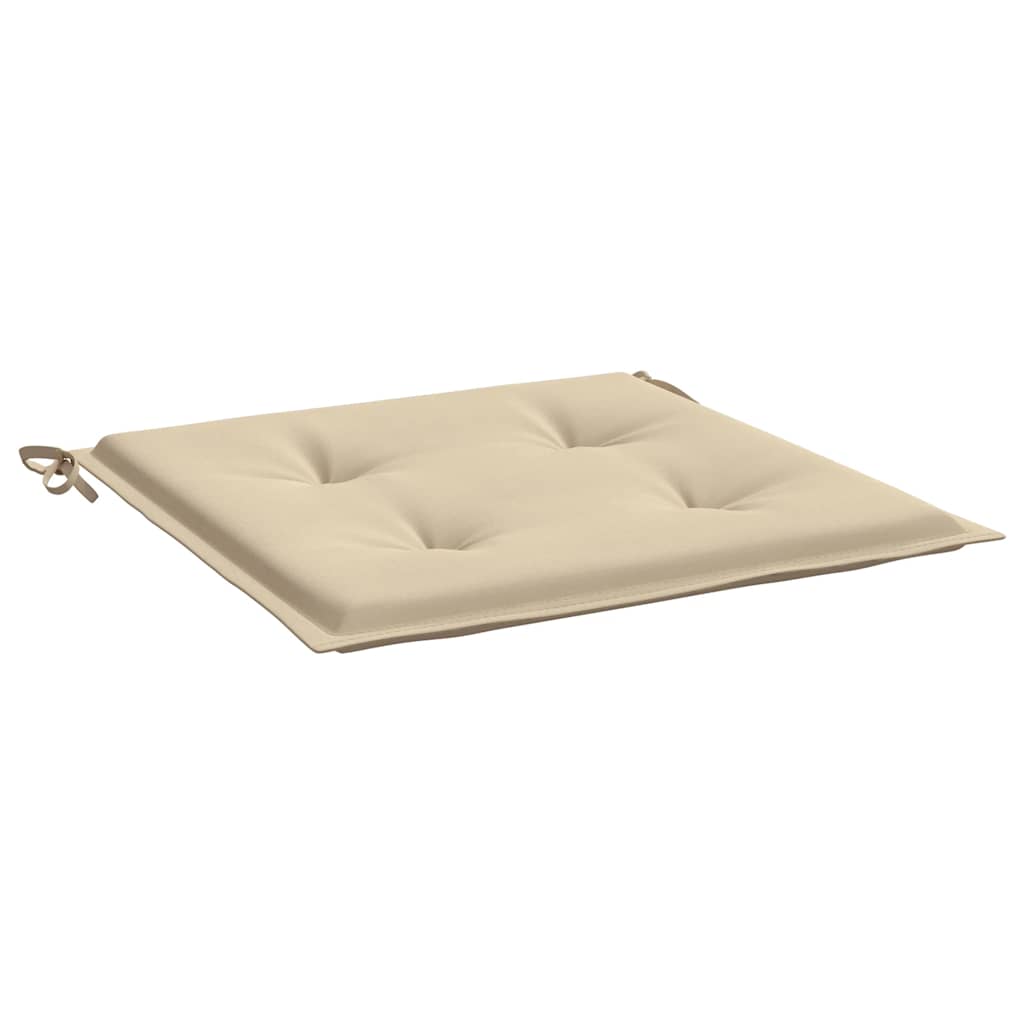 Gartenstuhl-Kissen 2 Stk. Beige 50x50x4 cm Oxford-Gewebe