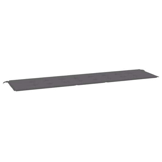 Gartenbank-Auflage Anthrazit 200x50x4 cm Oxford-Gewebe