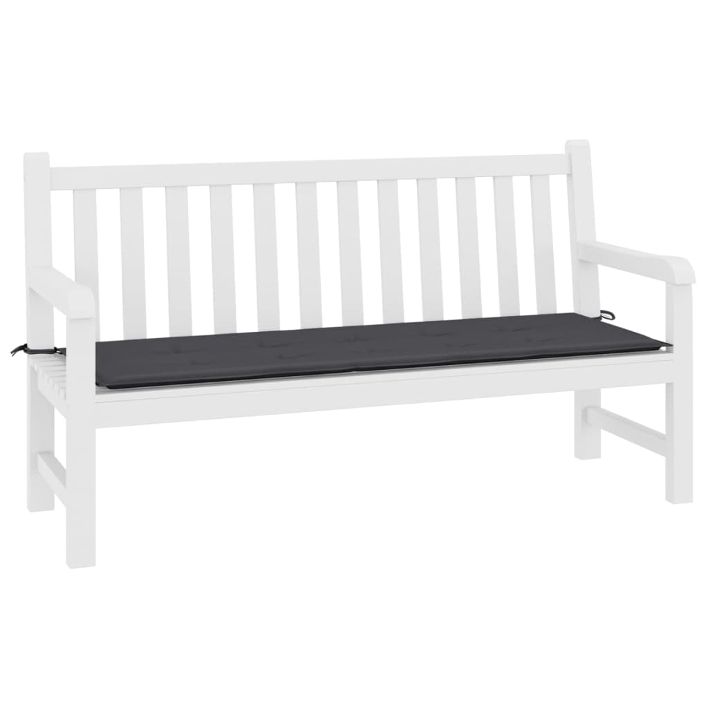 Gartenbank-Auflage Anthrazit 200x50x4 cm Oxford-Gewebe
