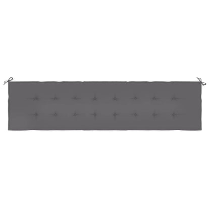 Gartenbank-Auflage Anthrazit 200x50x4 cm Oxford-Gewebe