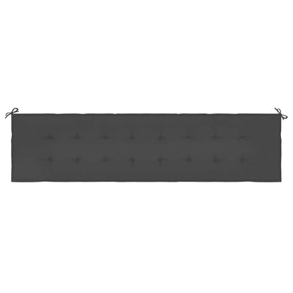 Gartenbank-Auflage Schwarz 200x50x4 cm Oxford-Gewebe
