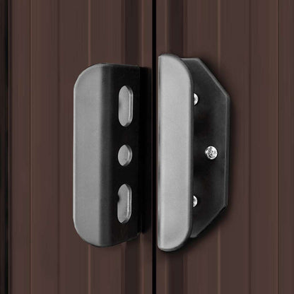 Geräteschuppen Braun 194x121x181 cm Stahl