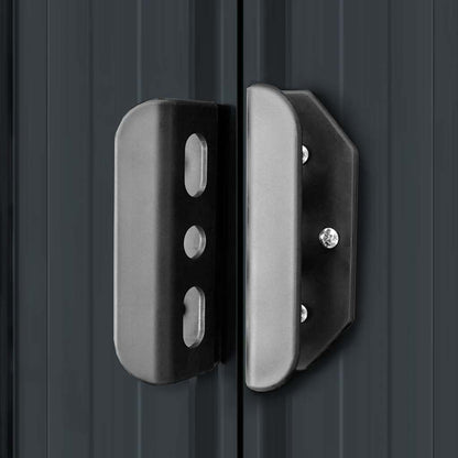 Gartenschuppen Anthrazit Stahl 204 x 132 x 186 cm