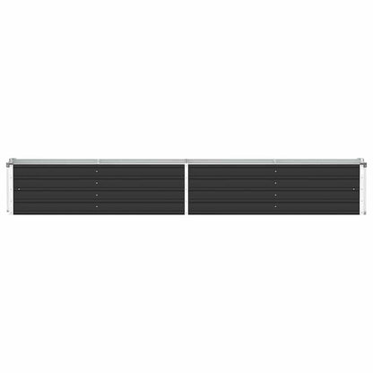 Garten-Hochbeet Verzinkter Stahl 320×40×45 cm Anthrazit
