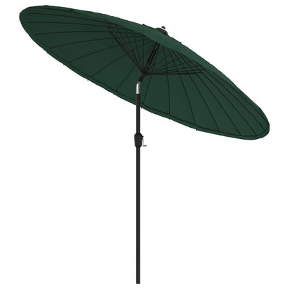 Sonnenschirm mit Aluminium-Mast 270 cm Grün