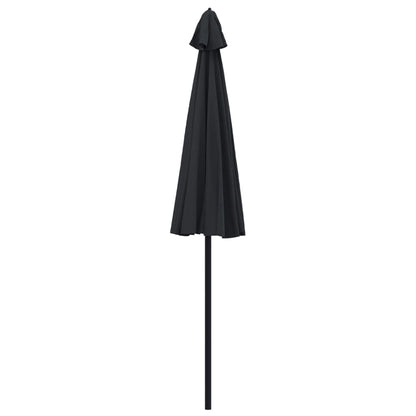 Sonnenschirm mit Aluminium-Mast 270 cm Schwarz