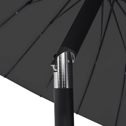 Sonnenschirm mit Aluminium-Mast 270 cm Schwarz