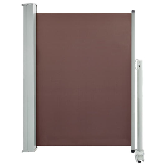 Ausziehbare Seitenmarkise 100x300 cm Braun