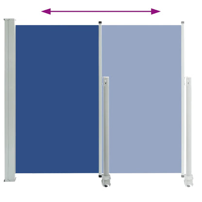 Ausziehbare Seitenmarkise 160x300 cm Blau
