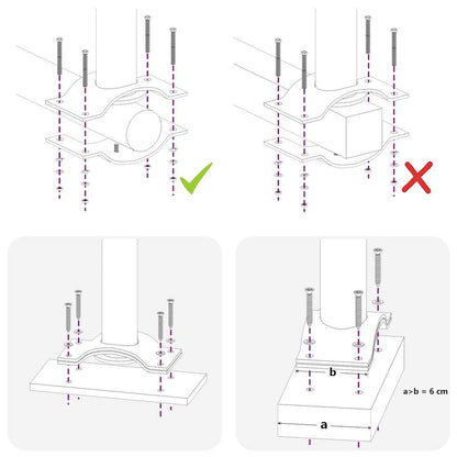 Ausziehbare Seitenmarkise 60×300 cm Grau
