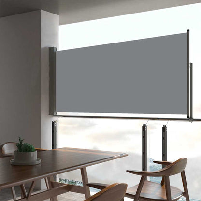 Ausziehbare Seitenmarkise 60×300 cm Grau