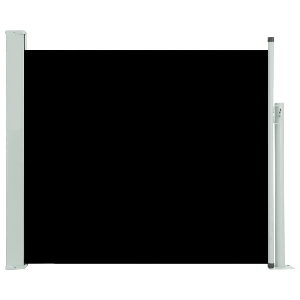 Ausziehbare Seitenmarkise 100×300 cm Schwarz