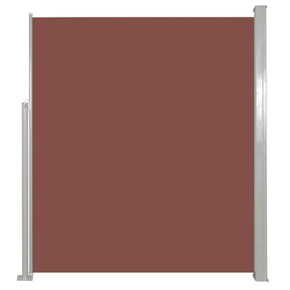 Ausziehbare Seitenmarkise 100×500 cm Braun