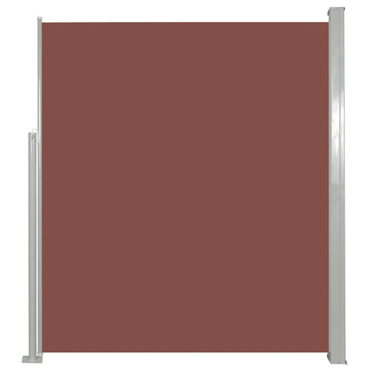 Ausziehbare Seitenmarkise 100×500 cm Braun