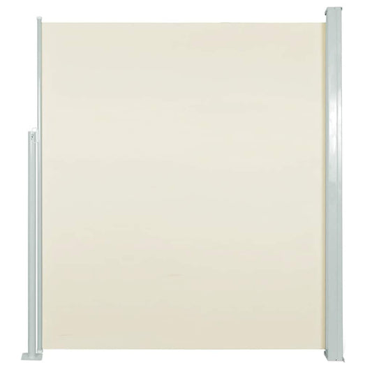 Ausziehbare Seitenmarkise 120×500 cm Creme
