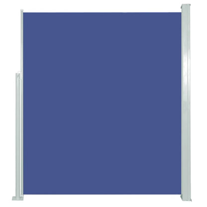 Ausziehbare Seitenmarkise 120×500 cm Blau