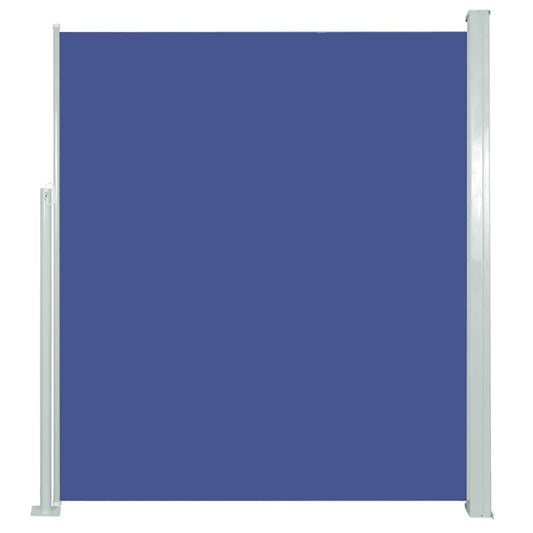 Ausziehbare Seitenmarkise 120×500 cm Blau