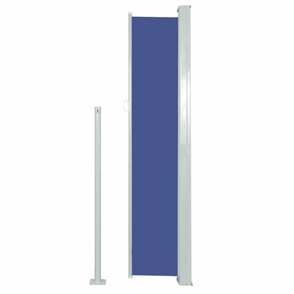 Ausziehbare Seitenmarkise 120×500 cm Blau