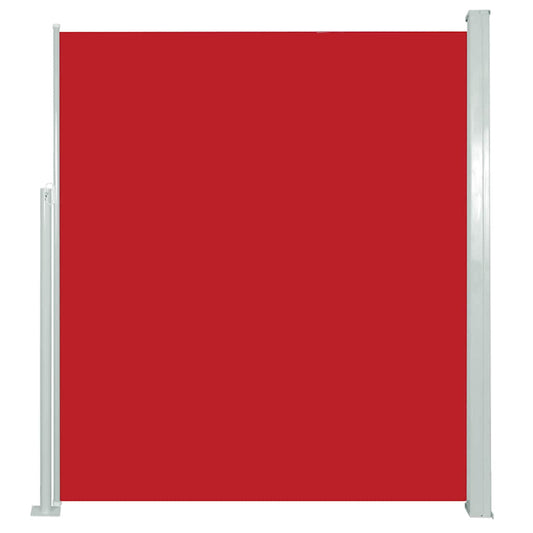 Ausziehbare Seitenmarkise 120×500 cm Rot
