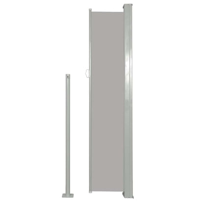 Ausziehbare Seitenmarkise 120×500 cm Grau