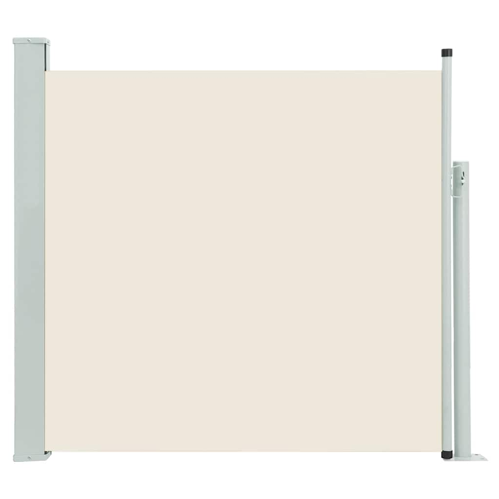 Ausziehbare Seitenmarkise 140×500 cm Creme