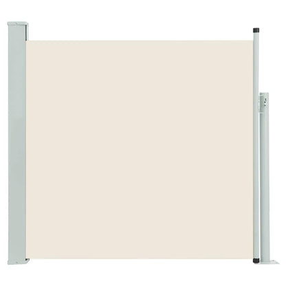 Ausziehbare Seitenmarkise 140×500 cm Creme