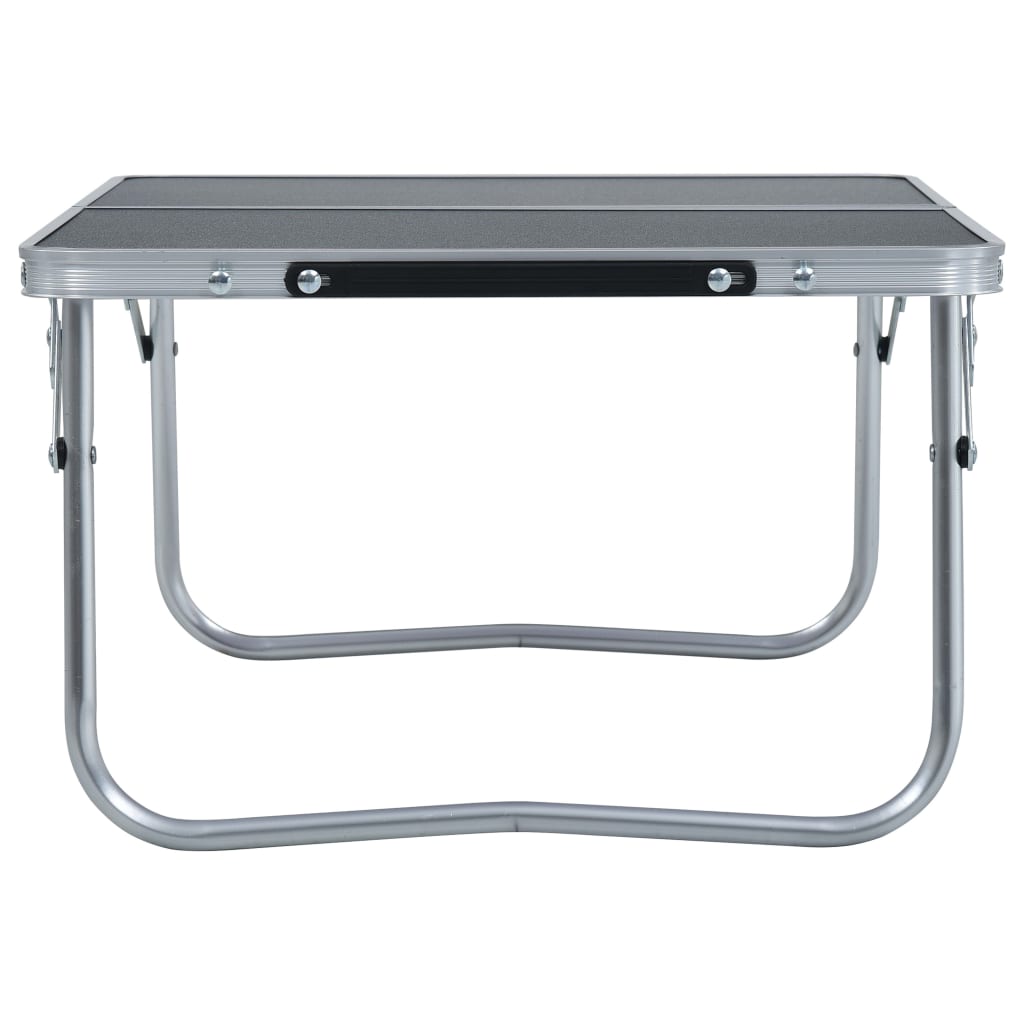 Klappbarer Campingtisch Grau Aluminium 60 x 40 cm