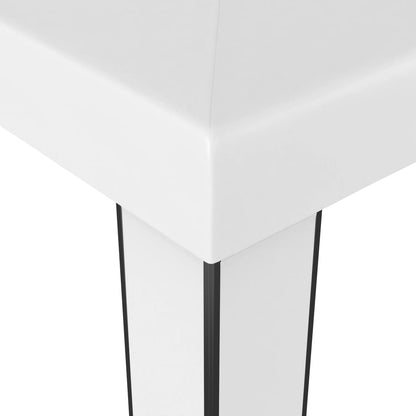 Pavillon mit Doppeldach 3 x 3 m Weiß