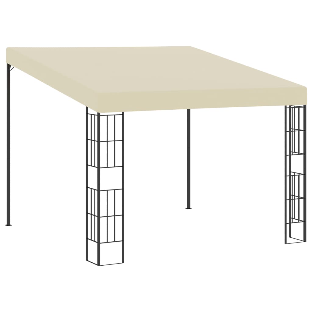 Wand-Pavillon 3x3 m Creme Stoff