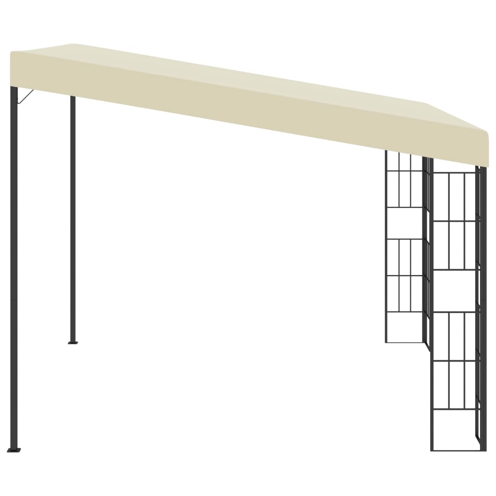 Wand-Pavillon 3x3 m Creme Stoff
