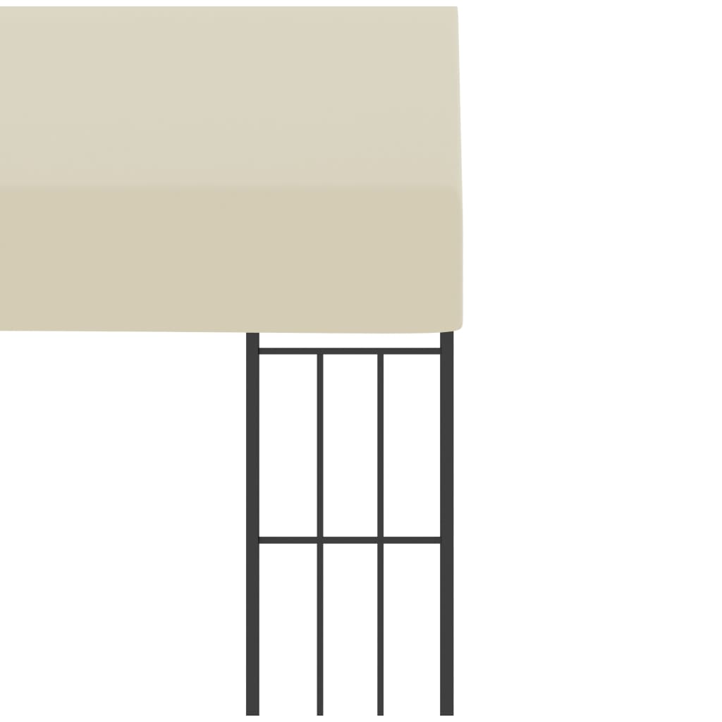 Wand-Pavillon 3x3 m Creme Stoff